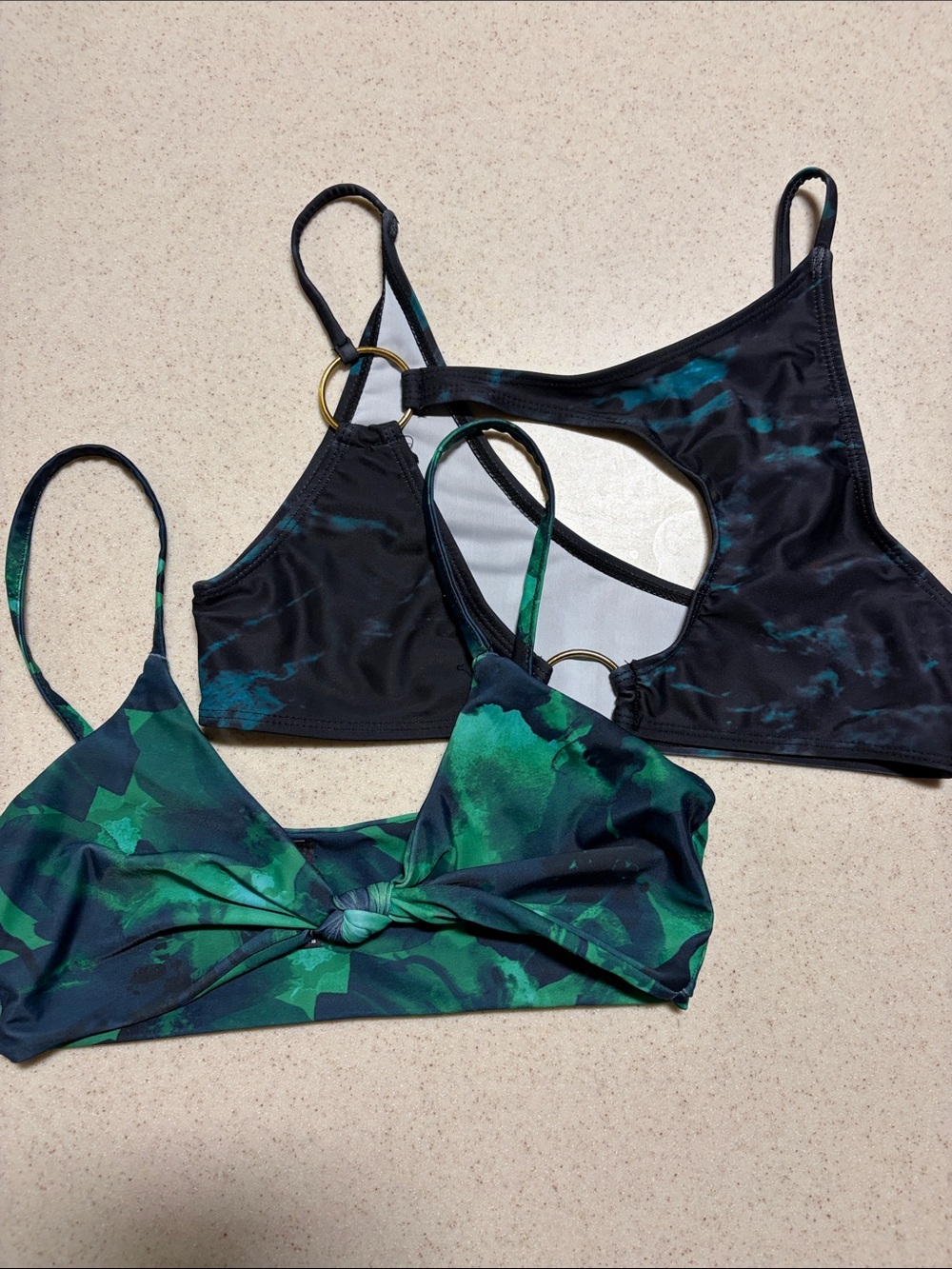 PrettyLittleThing Patterned Bikini Tops